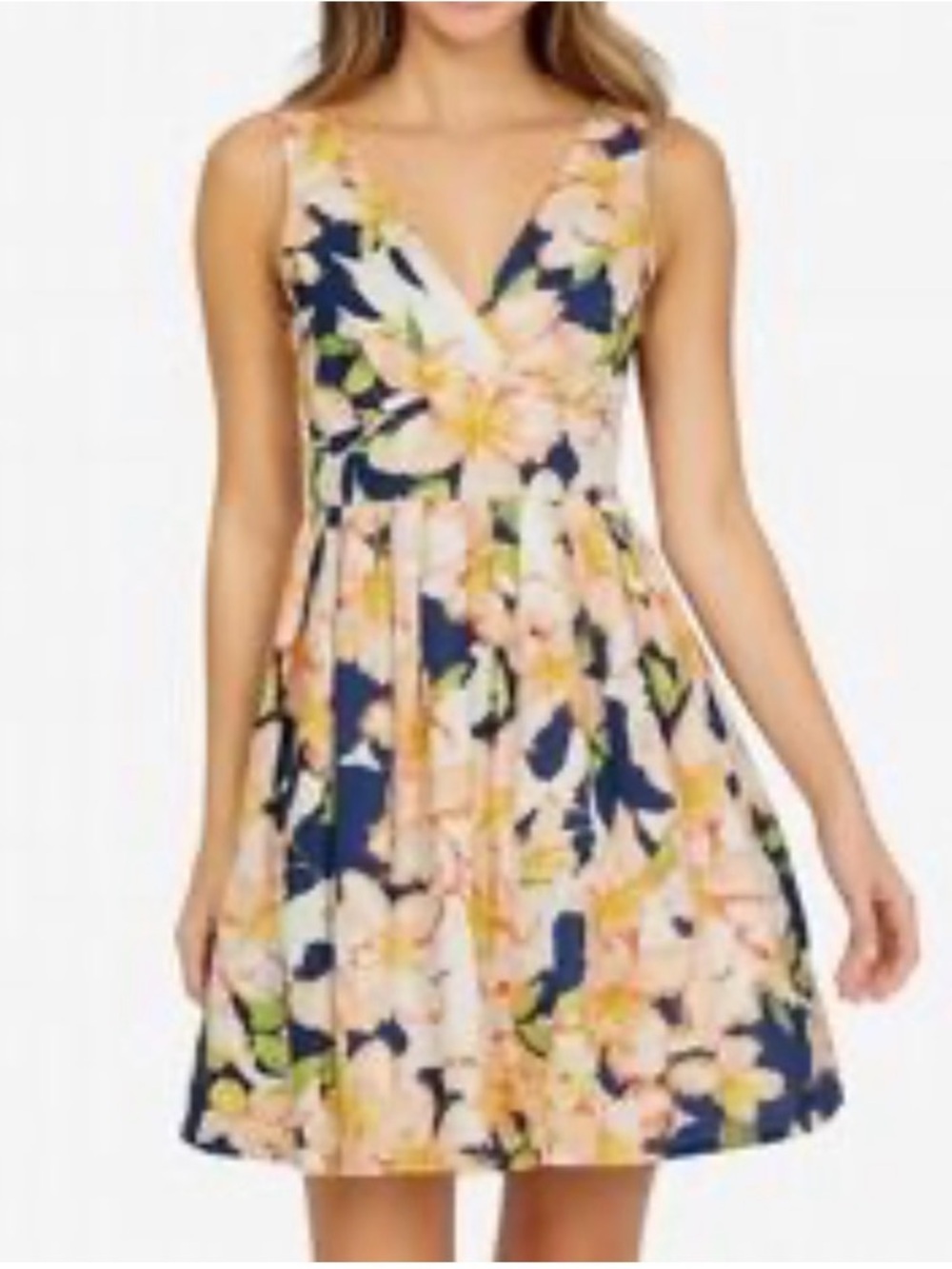 J Crew Floral Feminine Cotton Sleeveless Mini Dress, Size 6